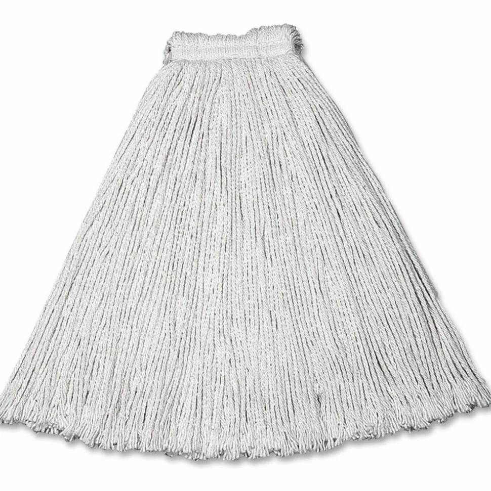 Rubbermaid Value-Pro Cotton Mop Head, #24, Pack Of 12