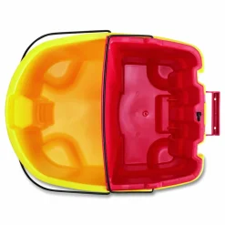 Rubbermaid WaveBrake 2.0 Plastic Dirty Water Bucket, 18 Qt, Red