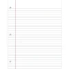Ruled Filler Paper, 8 1/2" x 11", College Ruled, White, Ream Of 500 Sheets