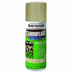 Rust-Oleum Camouflage Spray Paint, Flat Sand, 12 oz Aerosol Can