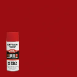 Rust-Oleum Industrial Choice 1600 System Multi-Purpose Enamel Spray Paint, Flat Safety Red, 12 oz Aerosol Can, 6/Carton