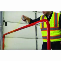 Rust-Oleum Industrial Choice 1600 System Multi-Purpose Enamel Spray Paint, Flat Safety Red, 12 oz Aerosol Can, 6/Carton