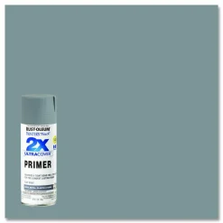 Rust-Oleum Painter's Touch 2X Ultra Cover Spray Paint, Flat Gray, 12 oz Aerosol Can
