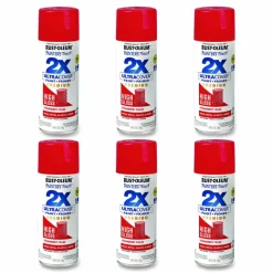 Rust-Oleum Painter's Touch 2X Ultra Cover Spray Paint, High Gloss Strawberry Fields, 12 oz Aerosol Can, 6/Carton