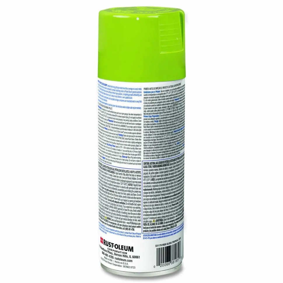Rust-Oleum Painter's Touch 2X Ultra Cover Spray Paint, High Gloss Tropical Leaf, 12 oz Aerosol Can