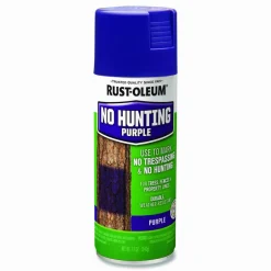 Rust-Oleum Specialty No Hunting Purple Spray Paint, Flat No Hunting Purple, 12 oz Aerosol Can, 6/Carton