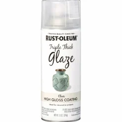 Rust-Oleum Specialty Triple Thick Glaze Spray Paint, High Gloss Clear, 12 oz Aerosol Can