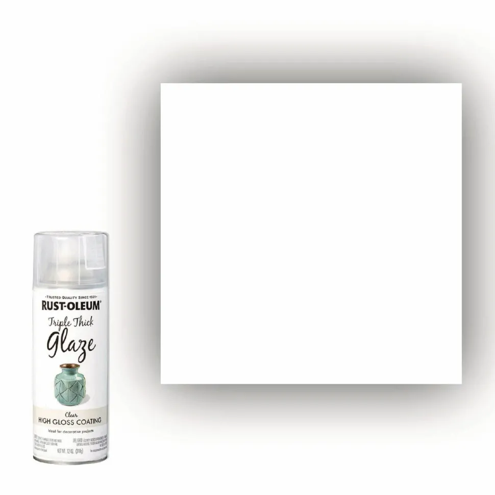 Rust-Oleum Specialty Triple Thick Glaze Spray Paint, High Gloss Clear, 12 oz Aerosol Can, 6/Carton