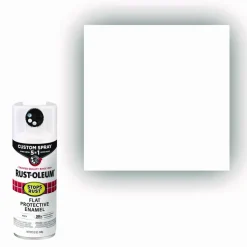 Rust-Oleum Stops Rust 5-in-1 Spray Paint, Flat White, 12 oz Aerosol Can, 6/Carton