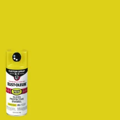 Rust-Oleum Stops Rust 5-in-1 Spray Paint, Gloss Sunburst Yellow, 12 oz Aerosol Can, 6/Carton