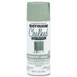 Rust-Oleum Ultra Matte Chalked Paint, Matte Country Gray, 12 oz Aerosol Can
