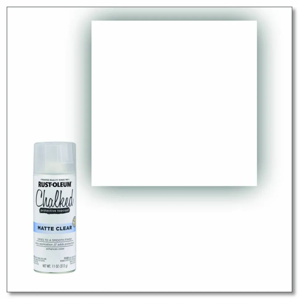 Rust-Oleum Ultra Matte Chalked Paint, Matte Clear, 12 oz Aerosol Can, 6/Carton