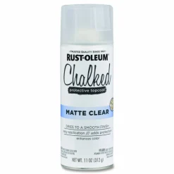 Rust-Oleum Ultra Matte Chalked Paint, Matte Clear, 12 oz Aerosol Can, 6/Carton