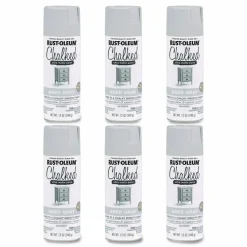 Rust-Oleum Ultra Matte Chalked Paint, Matte Aged Gray, 12 oz Aerosol Can, 6/Carton