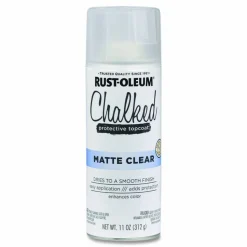 Rust-Oleum Ultra Matte Chalked Paint, Matte Clear, 12 oz Aerosol Can