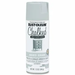Rust-Oleum Ultra Matte Chalked Paint, Matte Aged Gray, 12 oz Aerosol Can