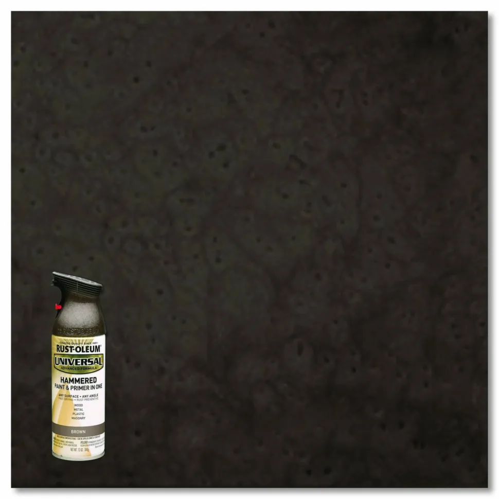 Rust-Oleum Universal Premium Spray Paint, Hammer Brown, 12 oz Aerosol Can, 6/Carton
