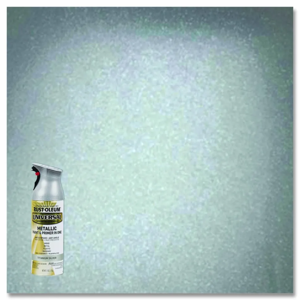 Rust-Oleum Universal Premium Spray Paint, Metallic Silver, 12 oz Aerosol Can