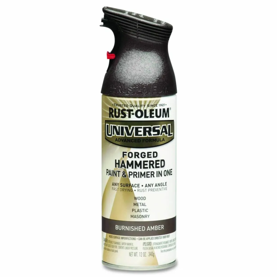 Rust-Oleum Universal Premium Spray Paint, Hammer Amber, 12 oz Aerosol Can, 6/Carton