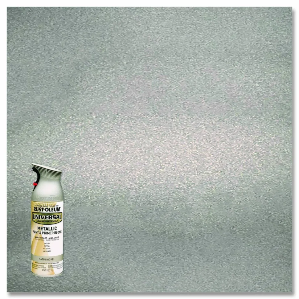 Rust-Oleum Universal Premium Spray Paint, Aged Nickel, 12 oz Aerosol Can, 6/Carton