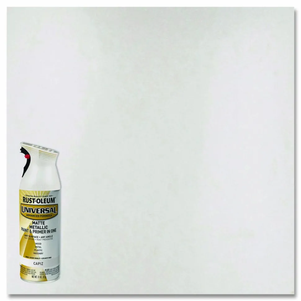 Rust-Oleum Universal Premium Spray Paint, Metallic Capiz, 11 oz Aerosol Can, 6/Carton