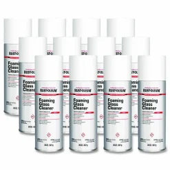 Rust-Oleum Professional Foaming Glass Cleaner Aerosol, 20 oz Aerosol Spray, 12/Carton