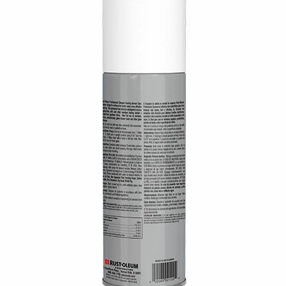Rust-Oleum Professional Foaming Glass Cleaner Aerosol, 20 oz Aerosol Spray, 12/Carton