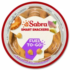 Sabra Classic Hummus with Pretzel, 4.56 oz Cup, 6 Cups/Pack