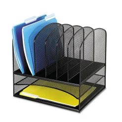 Safco Onyx Mesh Desk Organizer, 13