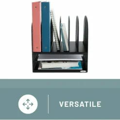 Safco Onyx Mesh Desk Organizer, 13
