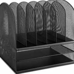 Safco Onyx Mesh Desk Organizer, 13