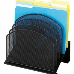 Safco Onyx Mesh 5-Tier Desk Organizer, 12