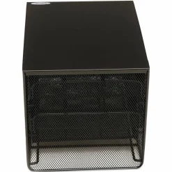 Safco Onyx Three Drawer Hospitality Organizer, 7 Compartments, 11.5 x 8.25 x 8.25, Black