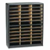 Safco Value Sorter Steel Corrugated Literature Organizer, 36 Compartments, Black