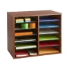 Safco Adjustable Literature Organizer, 9" x 11 1/2" x 2 3/8", Cherry