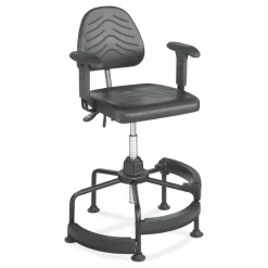 Safco Adjustable T-Pad Armrest for Safco Task Master Series Chairs, 3 x 9.75 x 11.5, Black, 2/Set