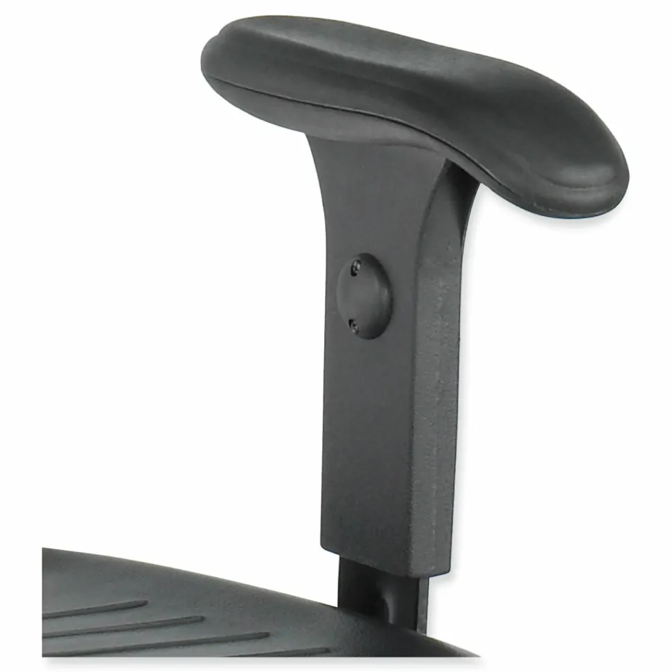 Safco Adjustable T-Pad Armrest for Safco Task Master Series Chairs, 3 x 9.75 x 11.5, Black, 2/Set