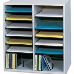Safco Adjustable Wood Literature Organizer, 20
