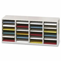 Safco Adjustable Wood Literature Organizer, 16 3/8