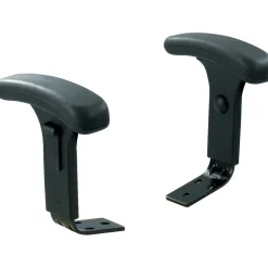 Safco Armrests For Uber High-Back Chairs, T-Shaped, Black
