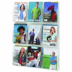 Safco Clear2c™ 9 Magazine Display