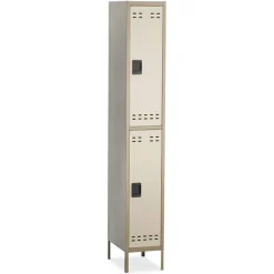 Safco Double-Tier Two-tone Locker with legs