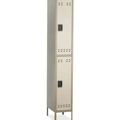 Safco Double-Tier Two-tone Locker with legs