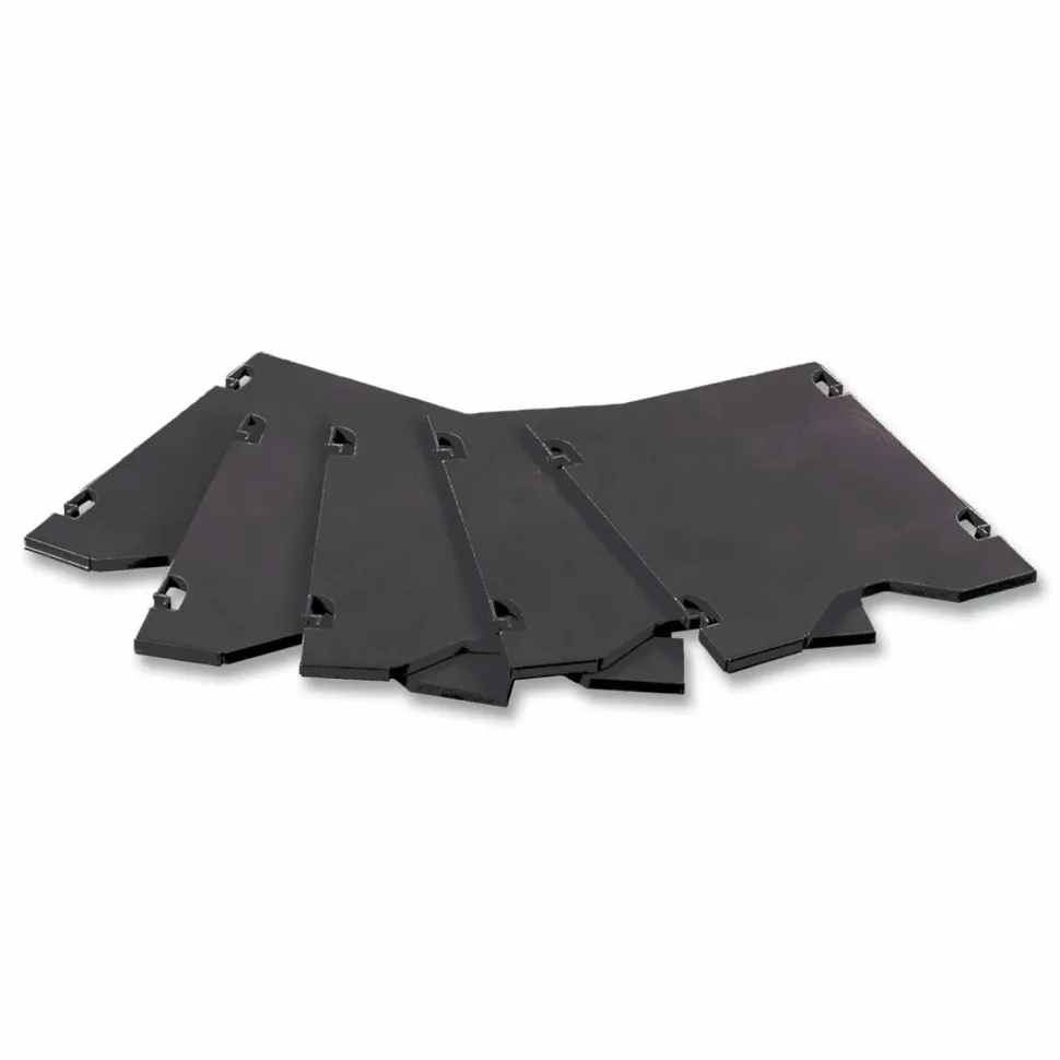 Safco E-Z Sort Additional Mail Trays, 5 Shelves, 11 x 12.5 x 0.5, Black