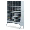 Safco E-Z Sort Additional Mail Trays, 5 Shelves, 11 x 12.5 x 0.5, Gray