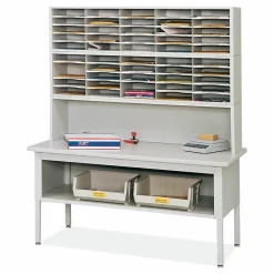 Safco E-Z Sort Riser, 57.5 x 13 x 14, Black