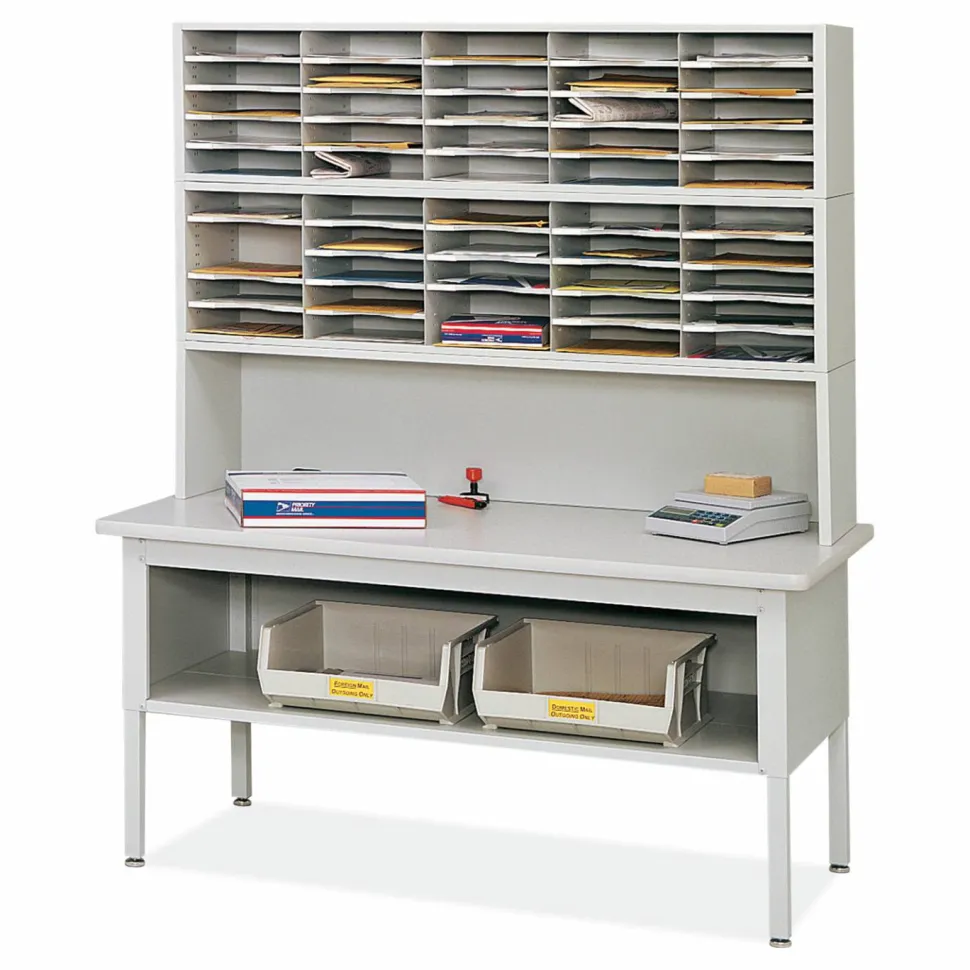 Safco E-Z Sort Riser, 57.5 x 13 x 14, Black