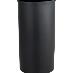 Safco Half-Round Receptacle, 12.5 Gallons, Black