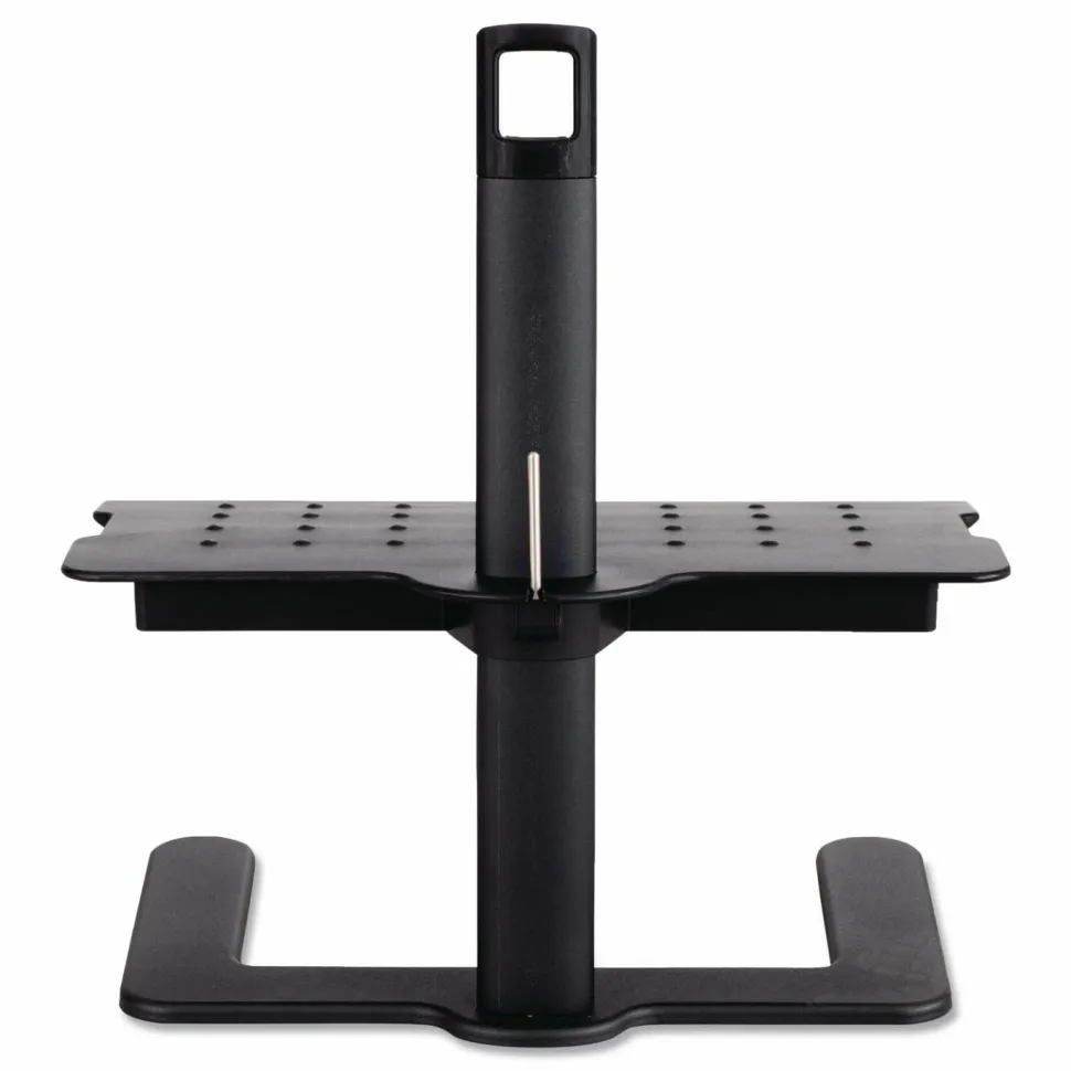 Safco Height Adjustable Footrest, 21 1/2"H x 20 1/2"W x 14 1/2"D, Black