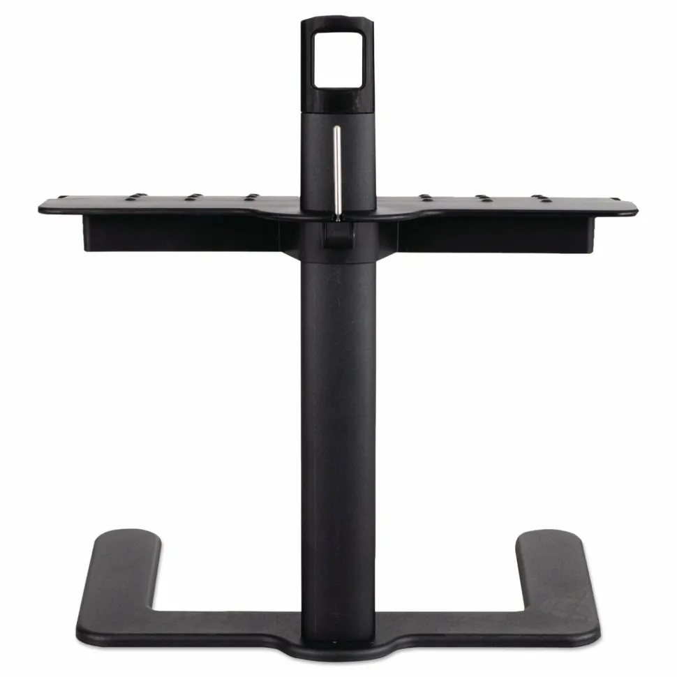 Safco Height Adjustable Footrest, 21 1/2"H x 20 1/2"W x 14 1/2"D, Black